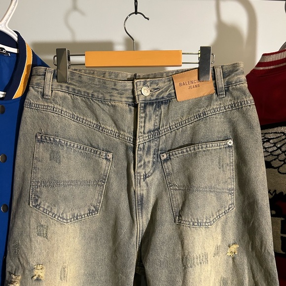 Balenciaga 23SS Distressed Reverse Jeans - Picture 4 of 6